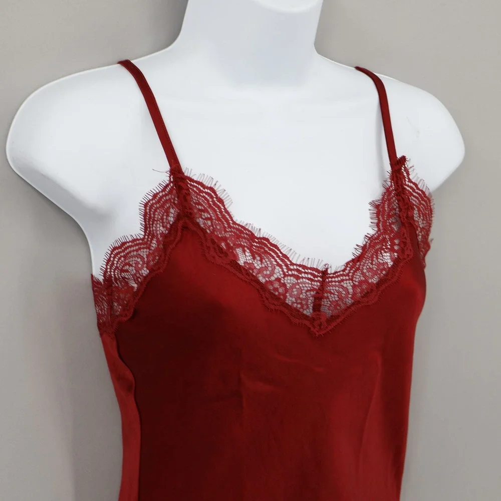 Madden Girl Asymmetrical Slip Dress Womens‎ XS Red